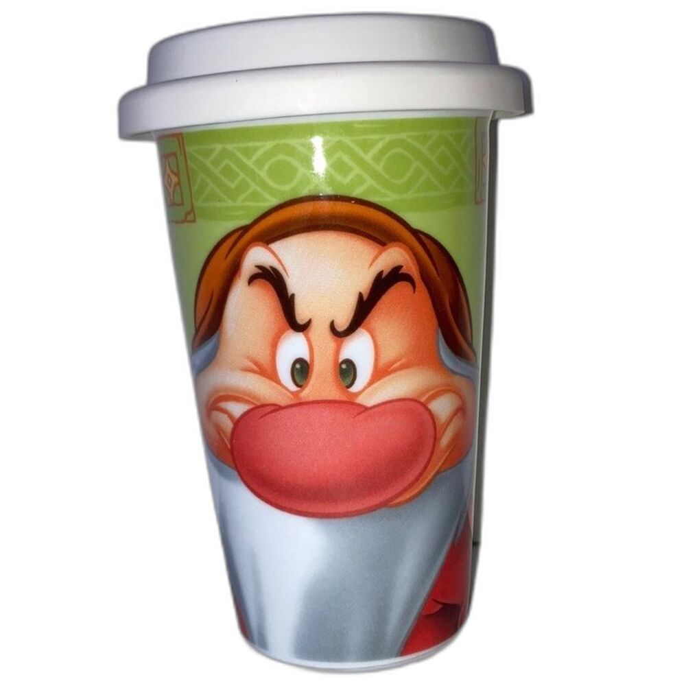 DISNEY Snow White Grumpy Travel Mug with HERSHEY's Hot Cocoa GIFT SET